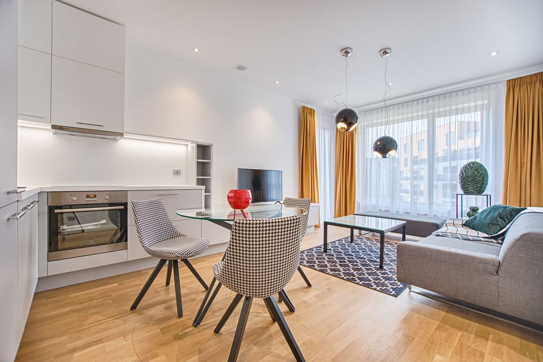 A bright, clean living room