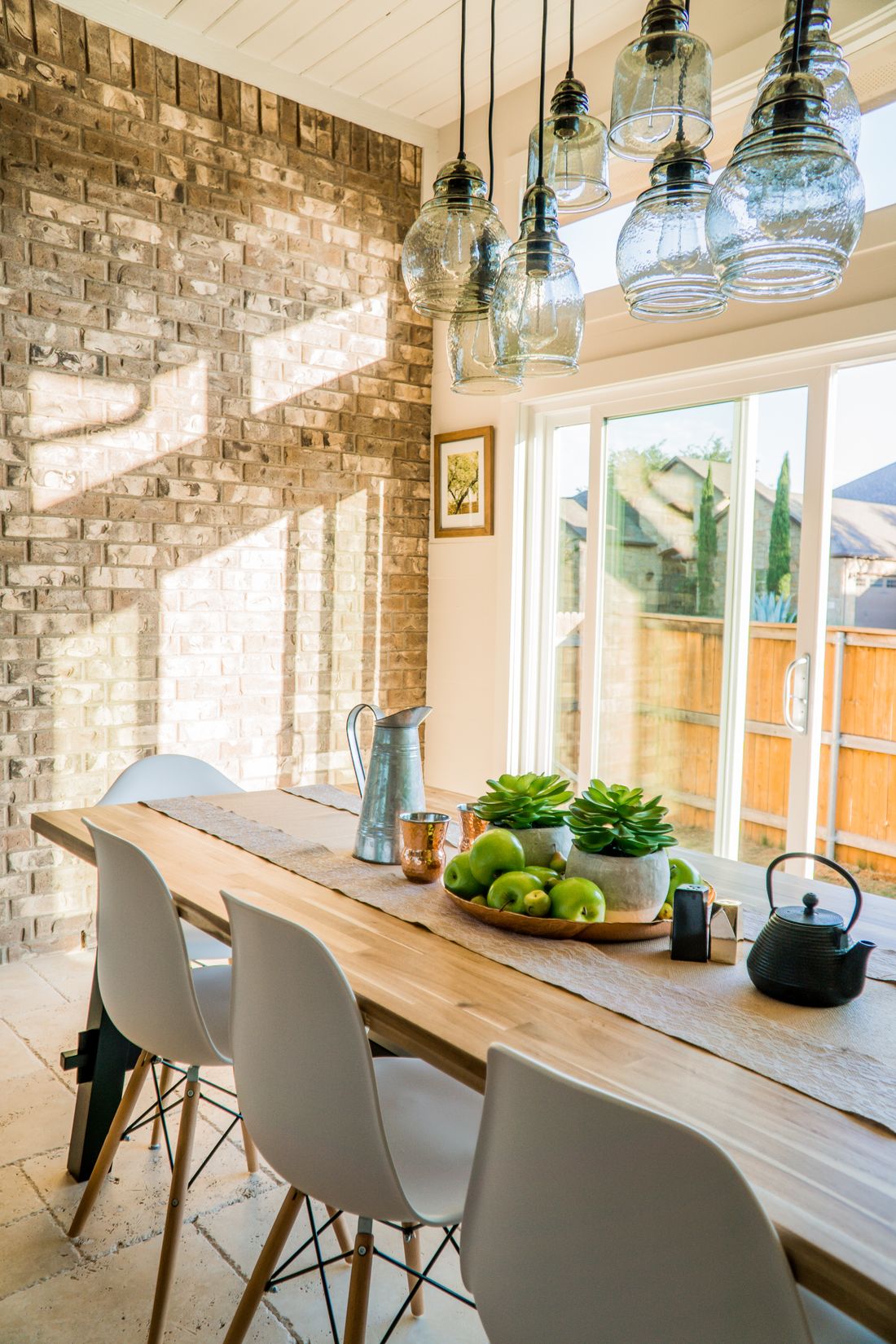 Clean dining space